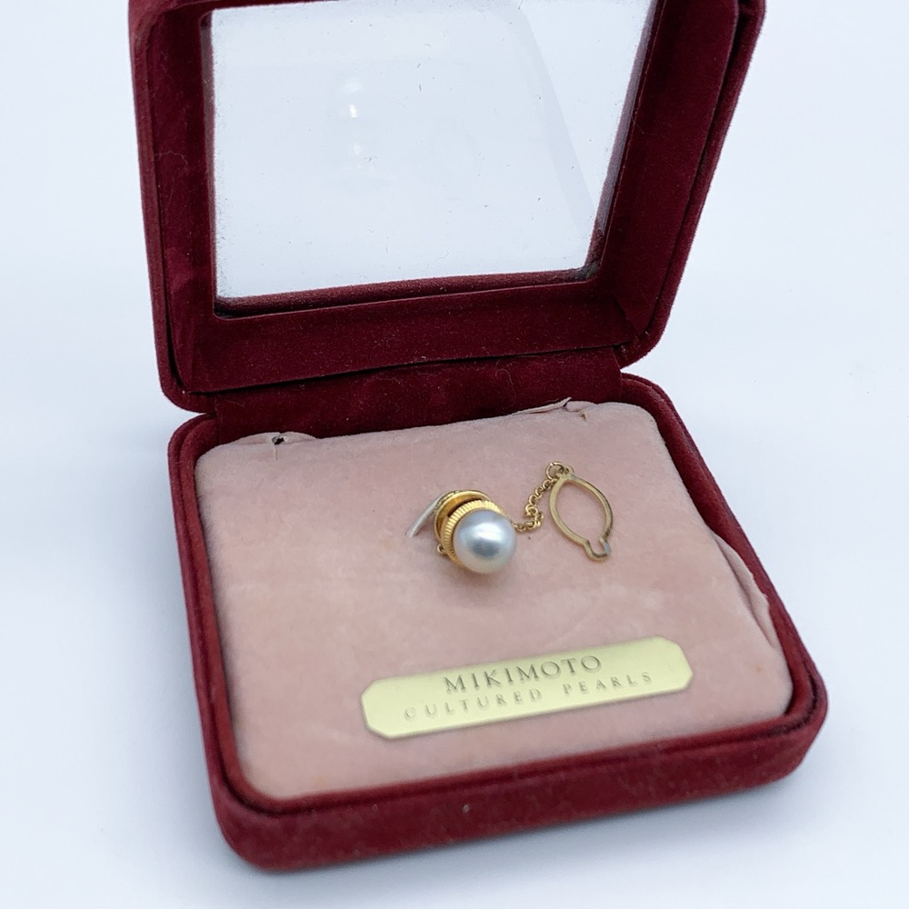 Mikimoto Cultured Lustrous Pearl Tie Tac